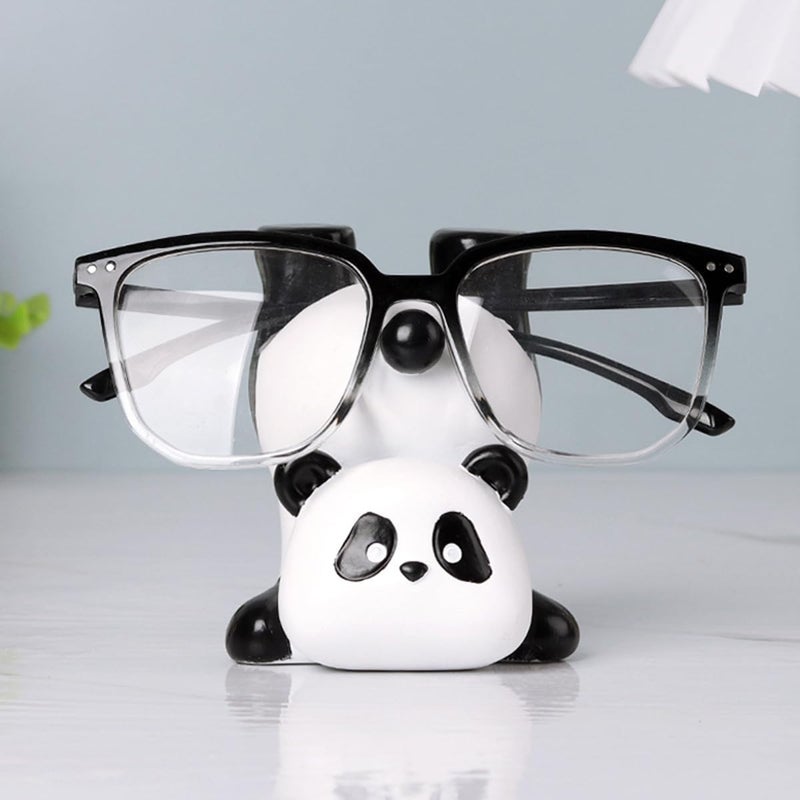 JARPSIRY Cute Panda Glasses Display Stand for Nightstand, Funny Decorative Eyeglass Sunglass Holder, Home Office Desk Decoration (Handstand Panda) - Image 2